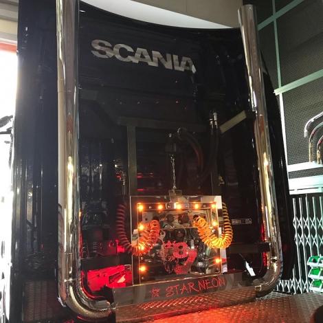 Chimney muffler&Socket Holder Box for SCANIA V8 <煙突マフラー&ソケットホルダーボックス>